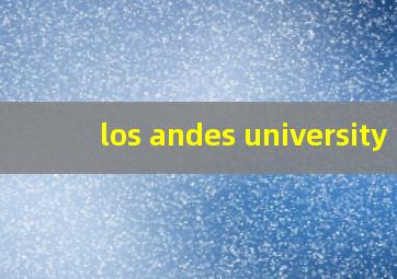 los andes university